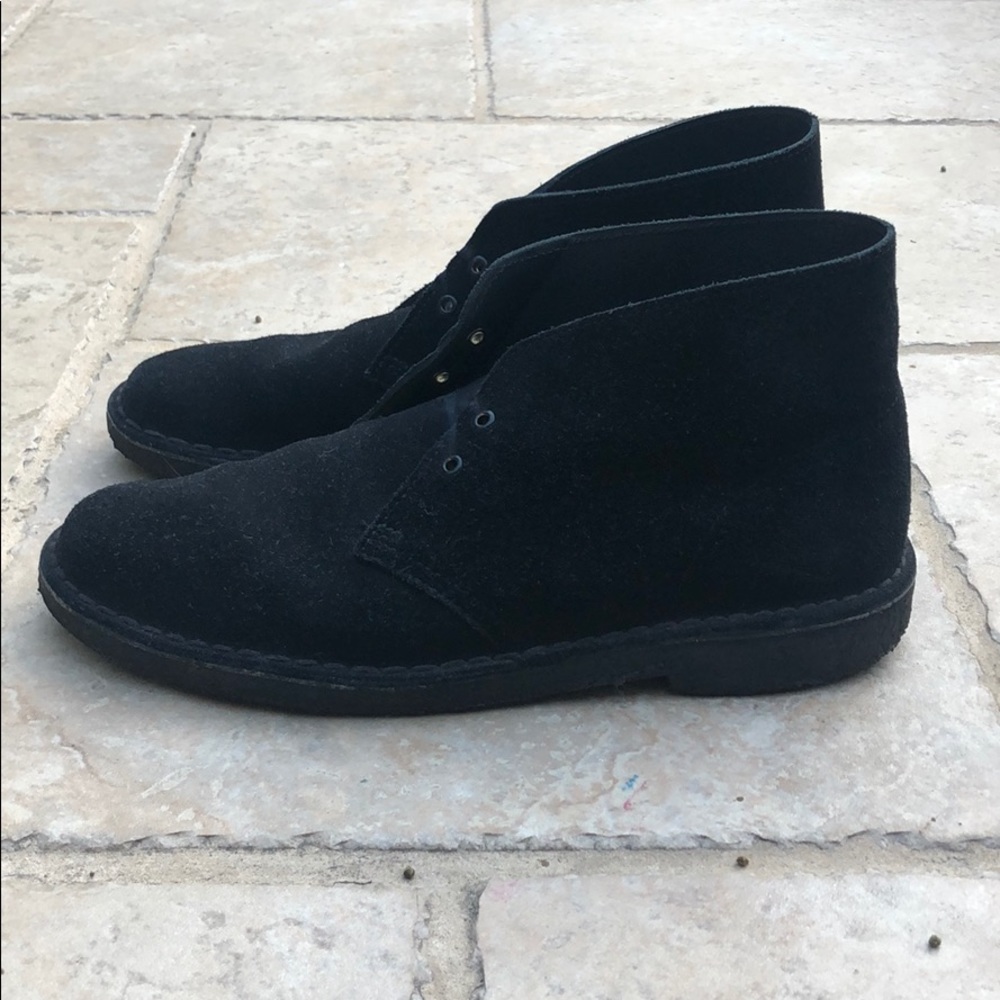 Clarks Original Desert Boot Black Suede